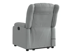 Poltrona reclinável massagens | Poltrona Confortável tecido cinzento-claro SHL695844