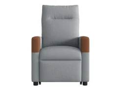 Poltrona reclinável massagens | Poltrona Confortável tecido cinzento-claro SHL89581