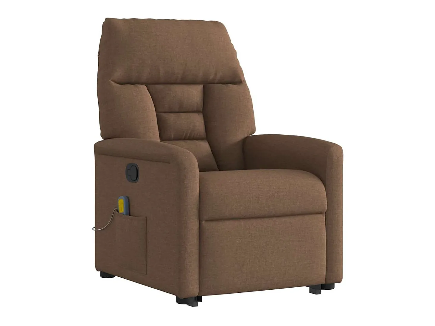 Poltrona reclinável massagens | Poltrona Confortável tecido castanho SHL57599