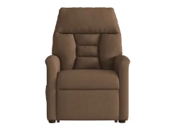 Poltrona reclinável massagens | Poltrona Confortável tecido castanho SHL57599