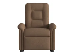 Poltrona reclinável massagens | Poltrona Confortável tecido castanho SHL142147