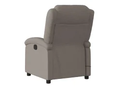 Poltrona reclinável massagens elétrica | Poltrona Confortável tecido cinza-acastanhado SHL878727