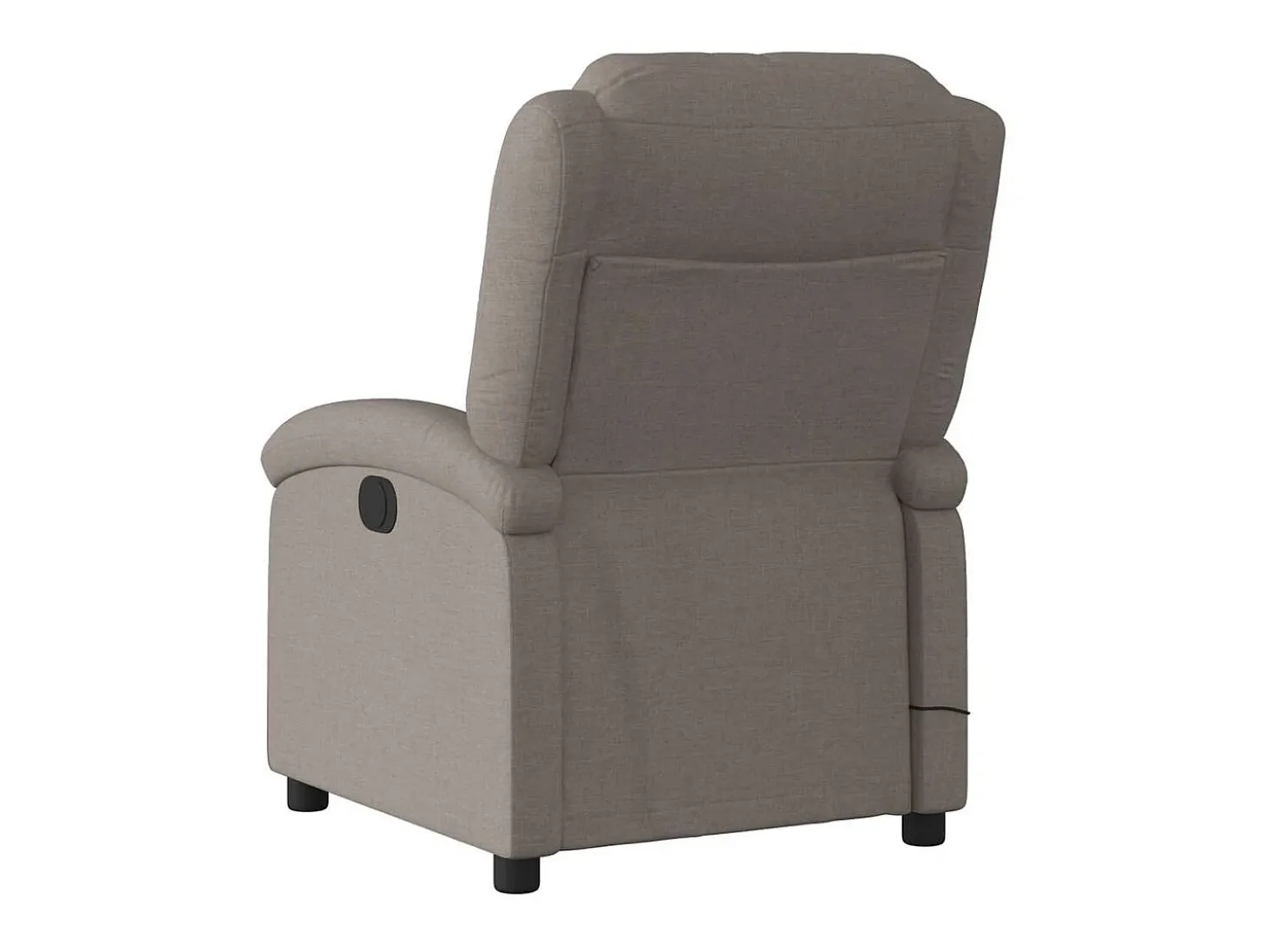 Poltrona reclinável massagens elétrica | Poltrona Confortável tecido cinza-acastanhado SHL878727