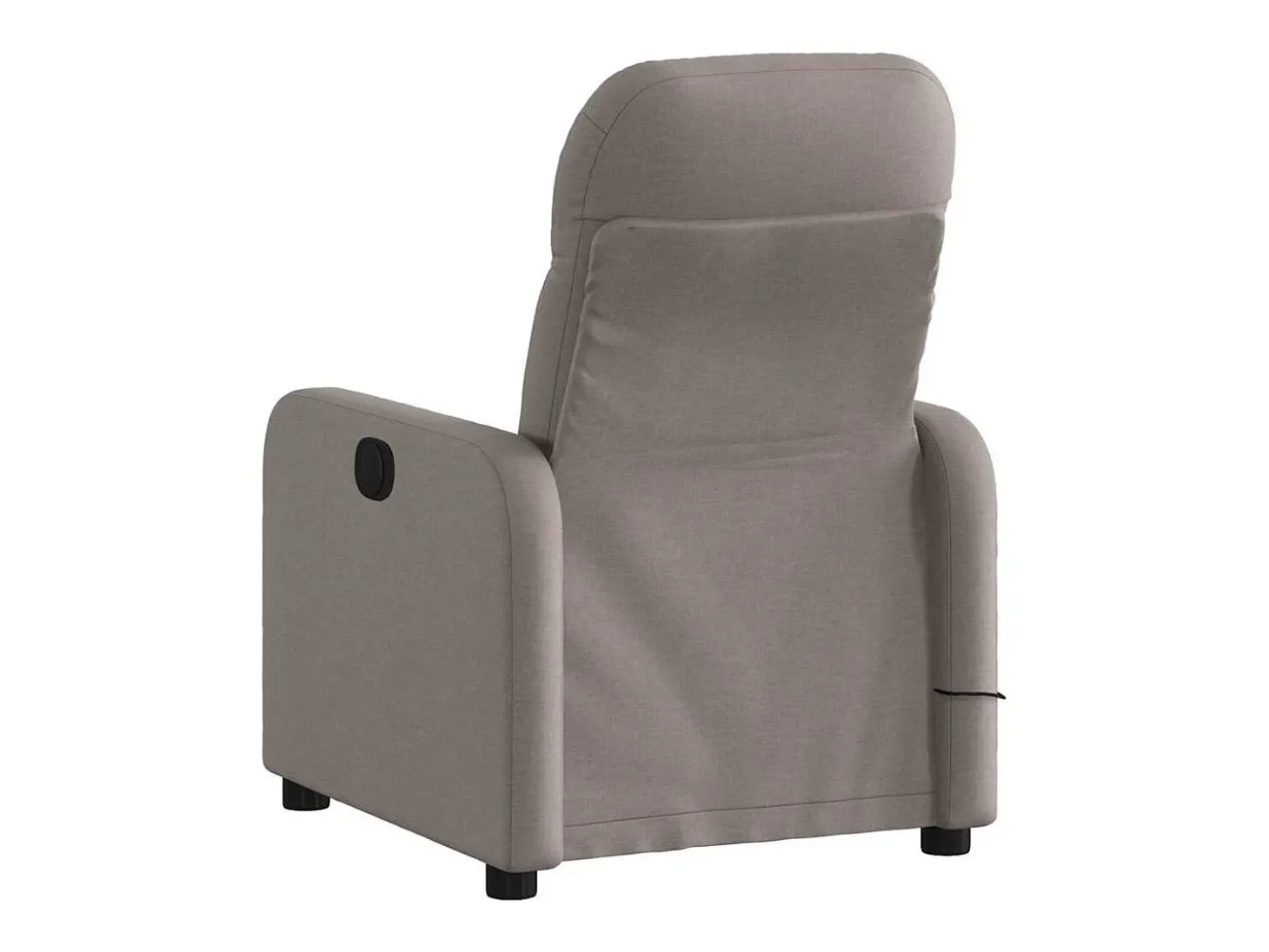 Poltrona reclinável massagens elétrica | Poltrona Confortável tecido cinza-acastanhado SHL946312