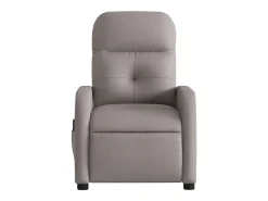 Poltrona reclinável massagens elétrica | Poltrona Confortável tecido cinza-acastanhado SHL946312
