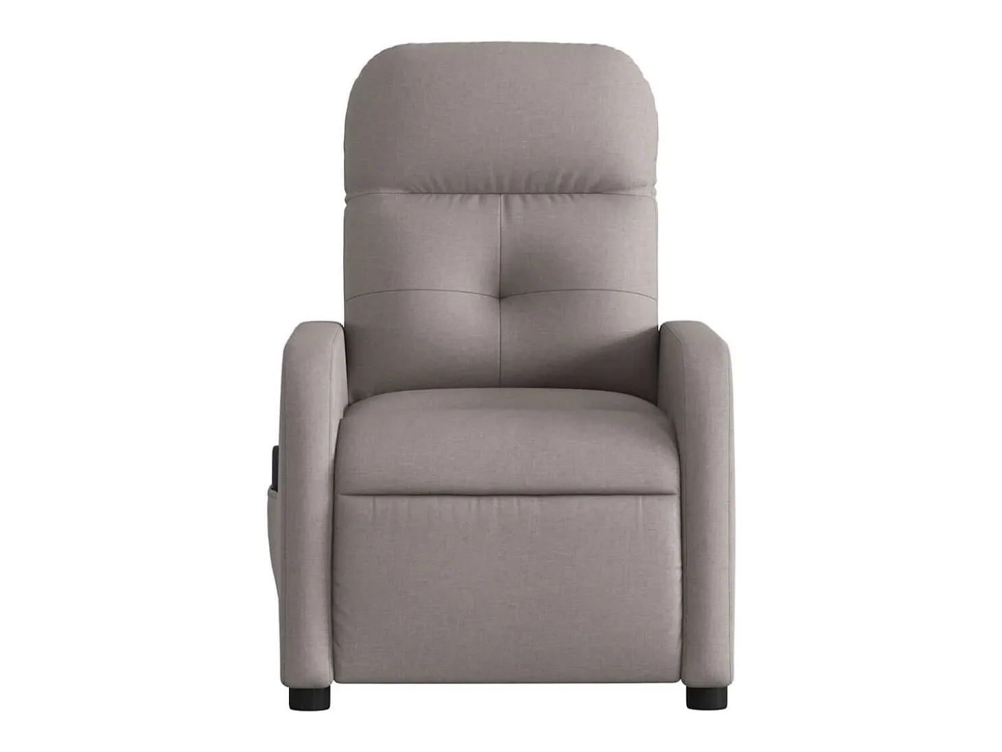 Poltrona reclinável massagens elétrica | Poltrona Confortável tecido cinza-acastanhado SHL946312