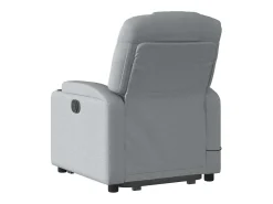 Poltrona reclinável massagens | Poltrona Confortável tecido cinzento-claro SHL642109
