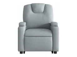 Poltrona reclinável massagens | Poltrona Confortável tecido cinzento-claro SHL642109