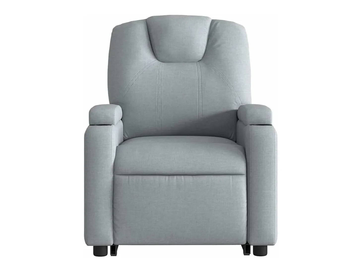 Poltrona reclinável massagens | Poltrona Confortável tecido cinzento-claro SHL642109