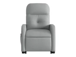 Poltrona reclinável massagens | Poltrona Confortável tecido cinzento-claro SHL832787