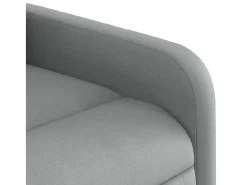 Poltrona reclinável massagens | Poltrona Confortável tecido cinzento-claro SHL832787