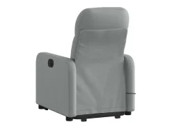 Poltrona reclinável massagens | Poltrona Confortável tecido cinzento-claro SHL832787