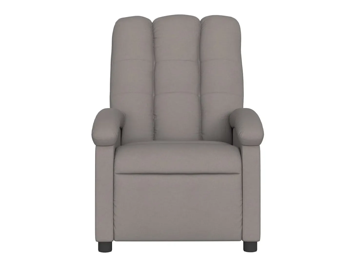 Poltrona reclinável massagens elétrica | Poltrona Confortável tecido cinza-acastanhado SHL885436