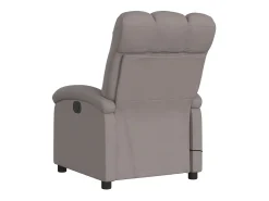 Poltrona reclinável massagens elétrica | Poltrona Confortável tecido cinza-acastanhado SHL885436