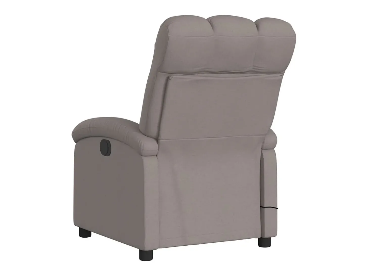 Poltrona reclinável massagens elétrica | Poltrona Confortável tecido cinza-acastanhado SHL885436