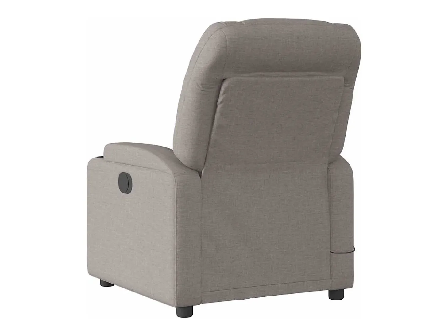 Poltrona reclinável massagens elétrica | Poltrona Confortável tecido cinza-acastanhado SHL876417