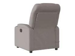 Poltrona reclinável massagens elétrica | Poltrona Confortável tecido cinza-acastanhado SHL876417