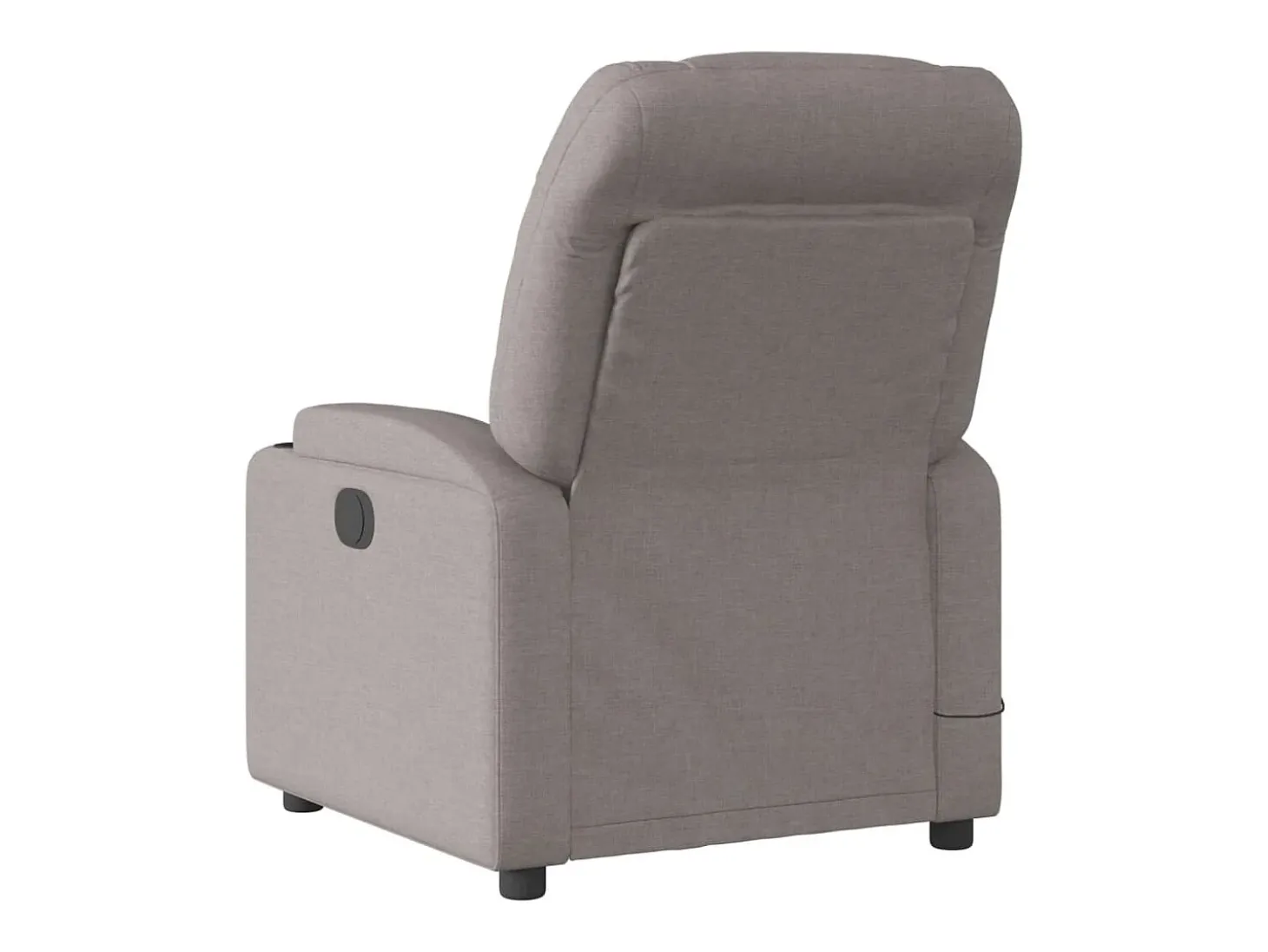 Poltrona reclinável massagens elétrica | Poltrona Confortável tecido cinza-acastanhado SHL876417