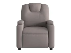 Poltrona reclinável massagens elétrica | Poltrona Confortável tecido cinza-acastanhado SHL640189