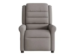 Poltrona reclinável massagens elétrica | Poltrona Confortável tecido cinza-acastanhado SHL279624