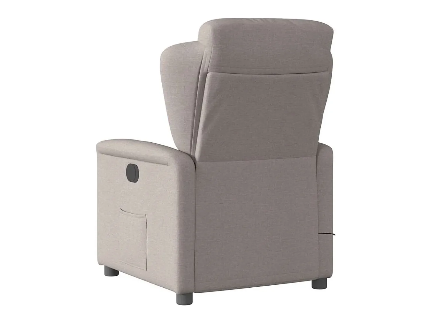 Poltrona reclinável massagens elétrica | Poltrona Confortável tecido cinza-acastanhado SHL934040
