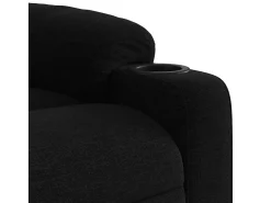 Poltrona reclinável tecido preto