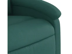 Poltrona reclinável tecido verde-escuro