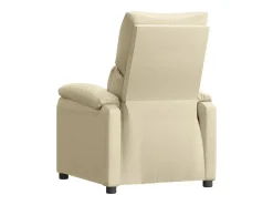 Poltrona reclinável tecido cor creme PT594637
