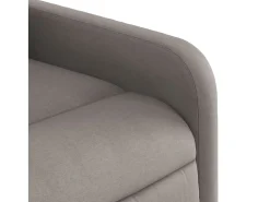 Poltrona reclinável tecido cinzento-acastanhado