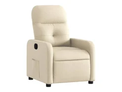 Poltrona reclinável tecido cor creme
