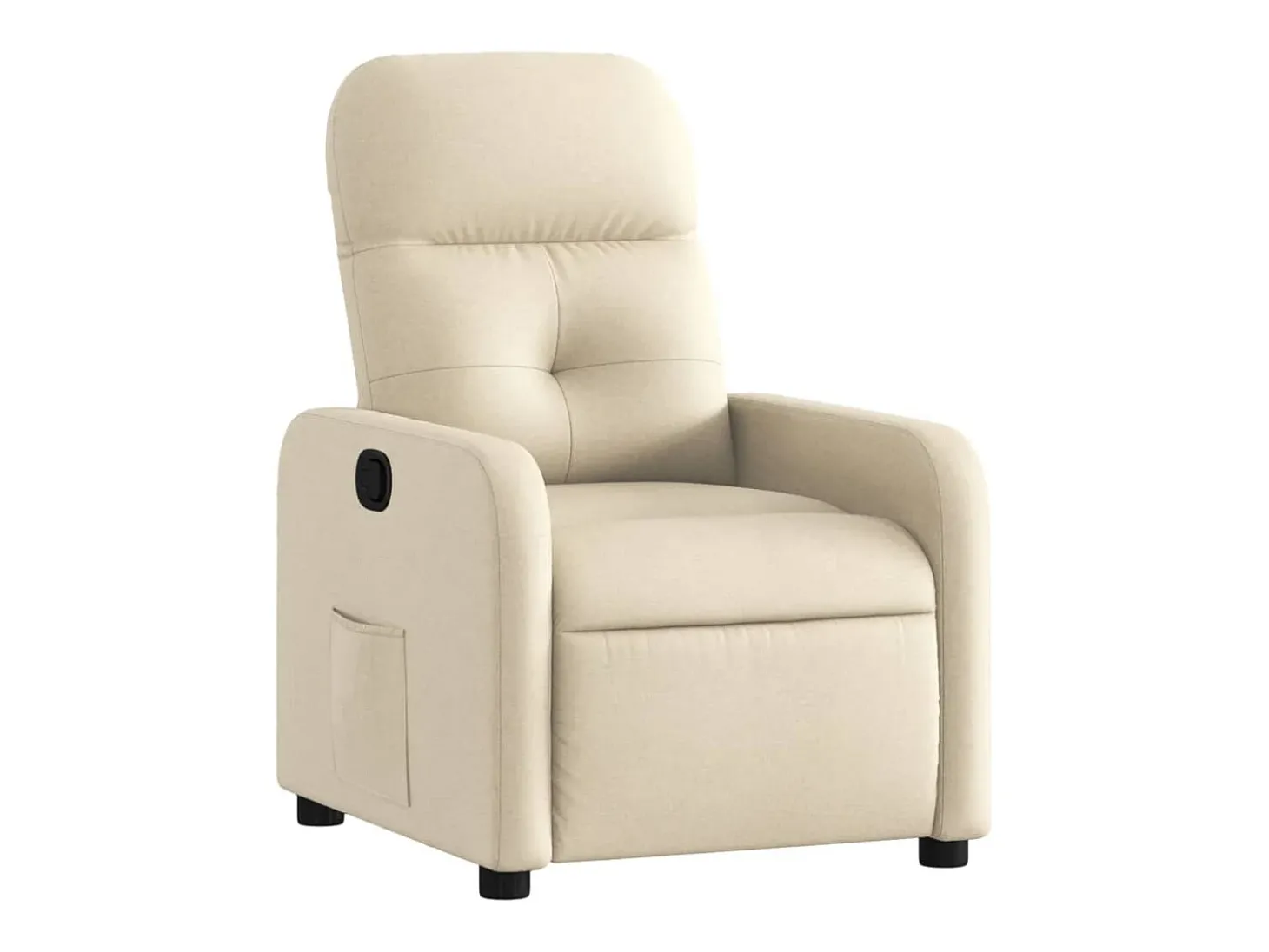 Poltrona reclinável tecido cor creme