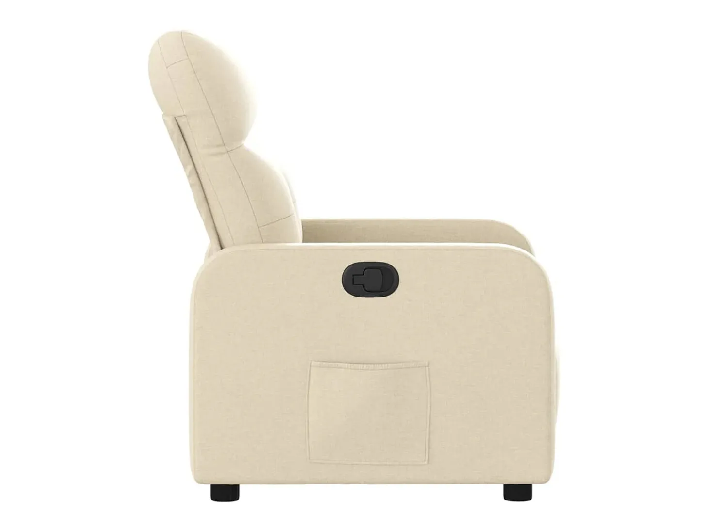 Poltrona reclinável tecido cor creme