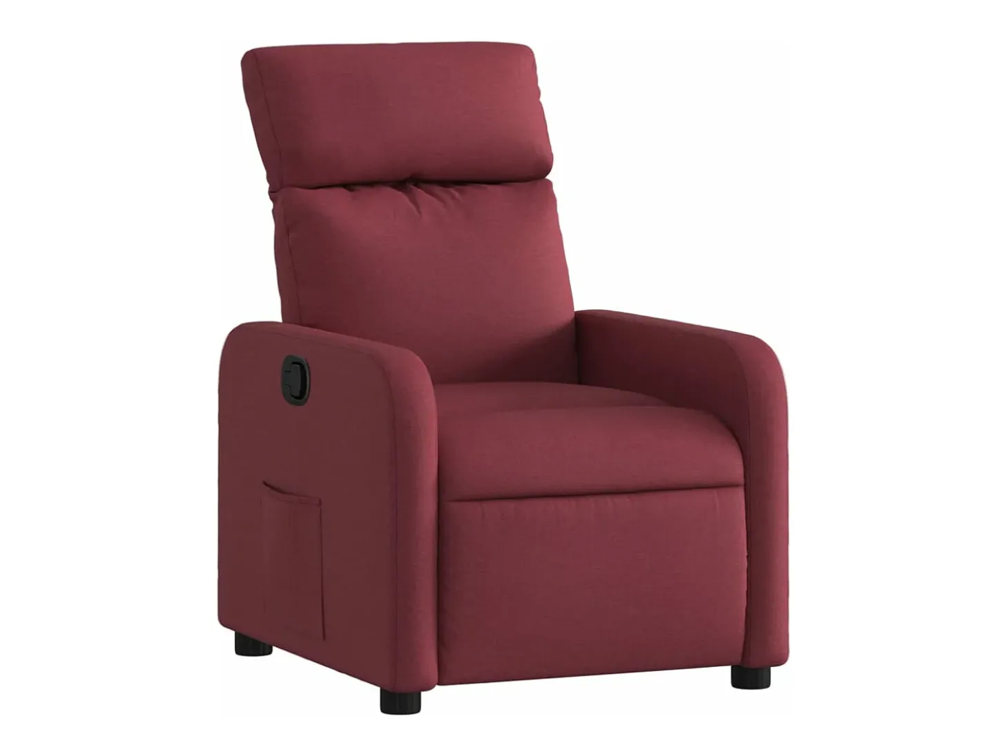 Poltrona reclinável tecido vermelho tinto PT397074