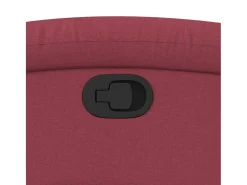 Poltrona reclinável tecido vermelho tinto