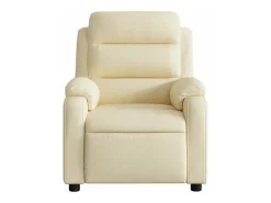 Poltrona reclinável tecido cor creme
