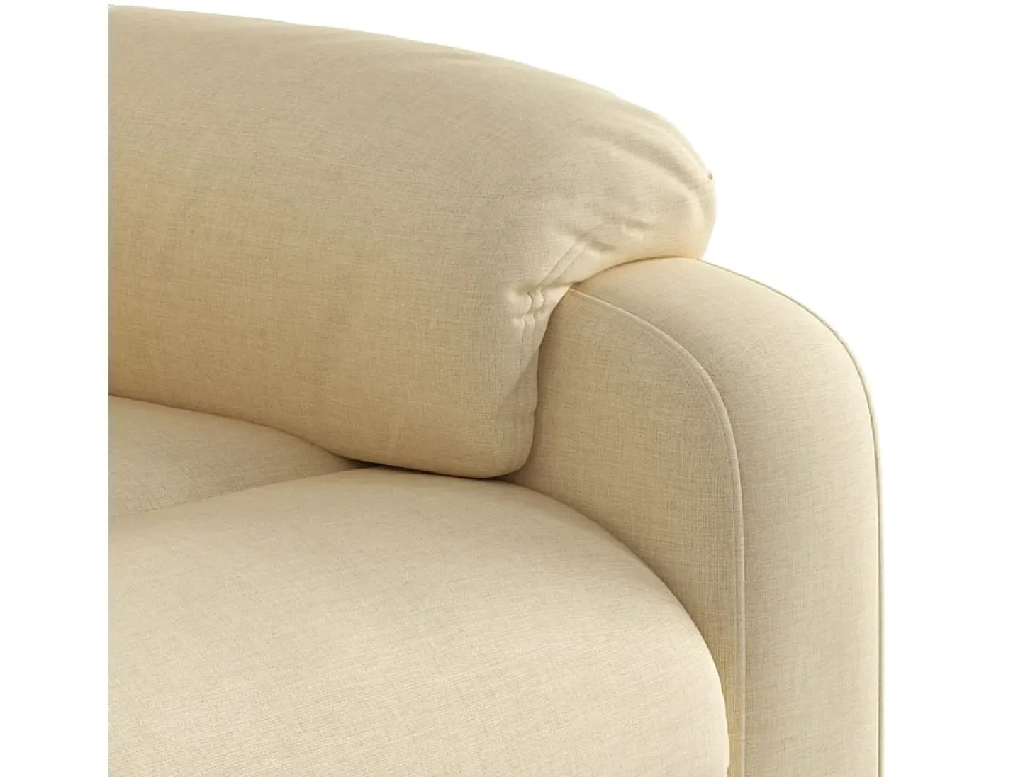 Poltrona reclinável tecido cor creme