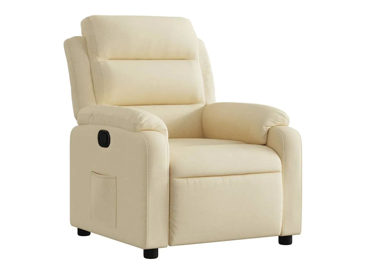 Poltrona reclinável tecido cor creme