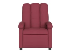 Poltrona reclinável tecido vermelho tinto PT586459