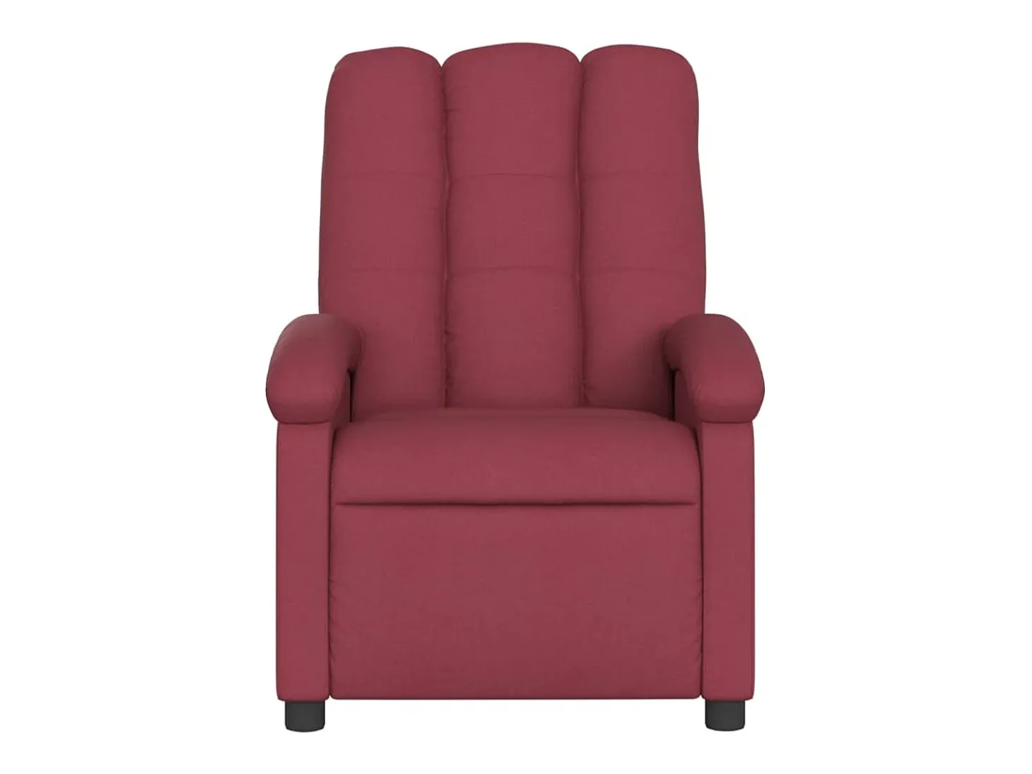 Poltrona reclinável tecido vermelho tinto PT586459