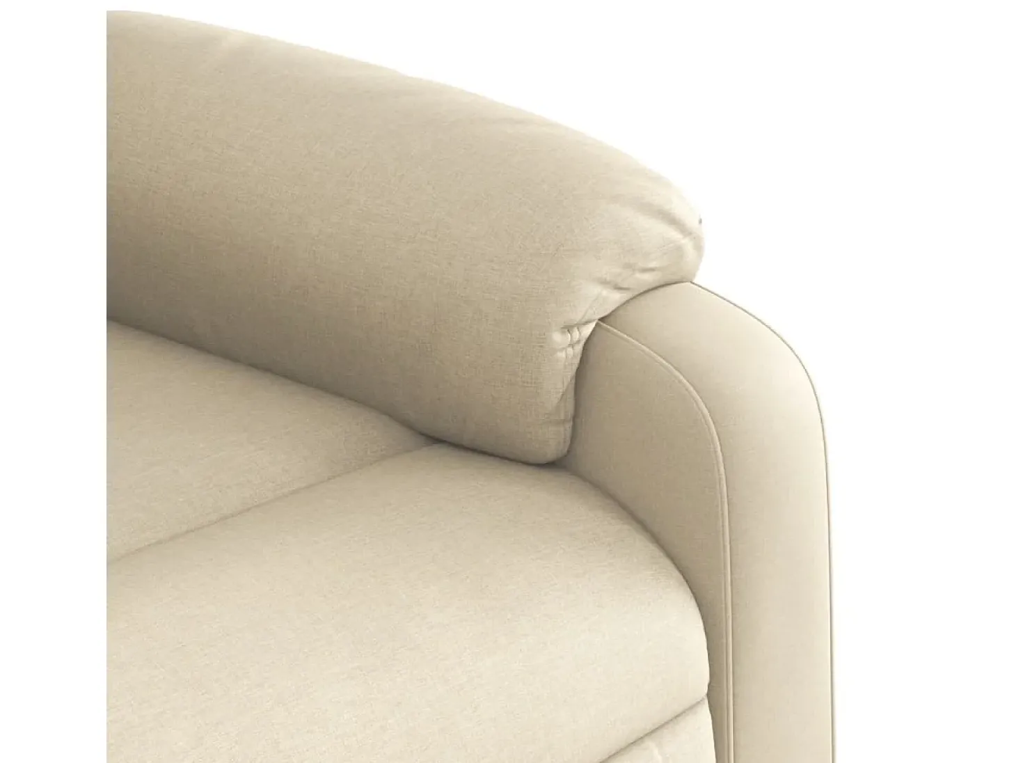 Poltrona reclinável tecido cor creme