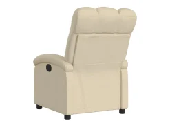Poltrona reclinável tecido cor creme PT924621