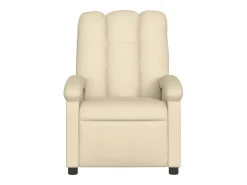 Poltrona reclinável tecido cor creme PT924621