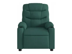 Poltrona reclinável tecido verde-escuro