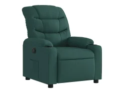 Poltrona reclinável tecido verde-escuro
