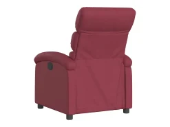 Poltrona reclinável tecido vermelho tinto PT397016