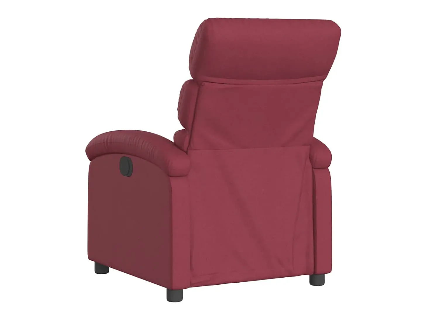 Poltrona reclinável tecido vermelho tinto PT397016