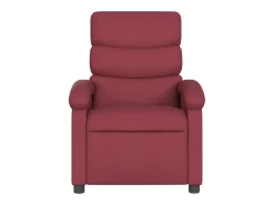 Poltrona reclinável tecido vermelho tinto PT397016