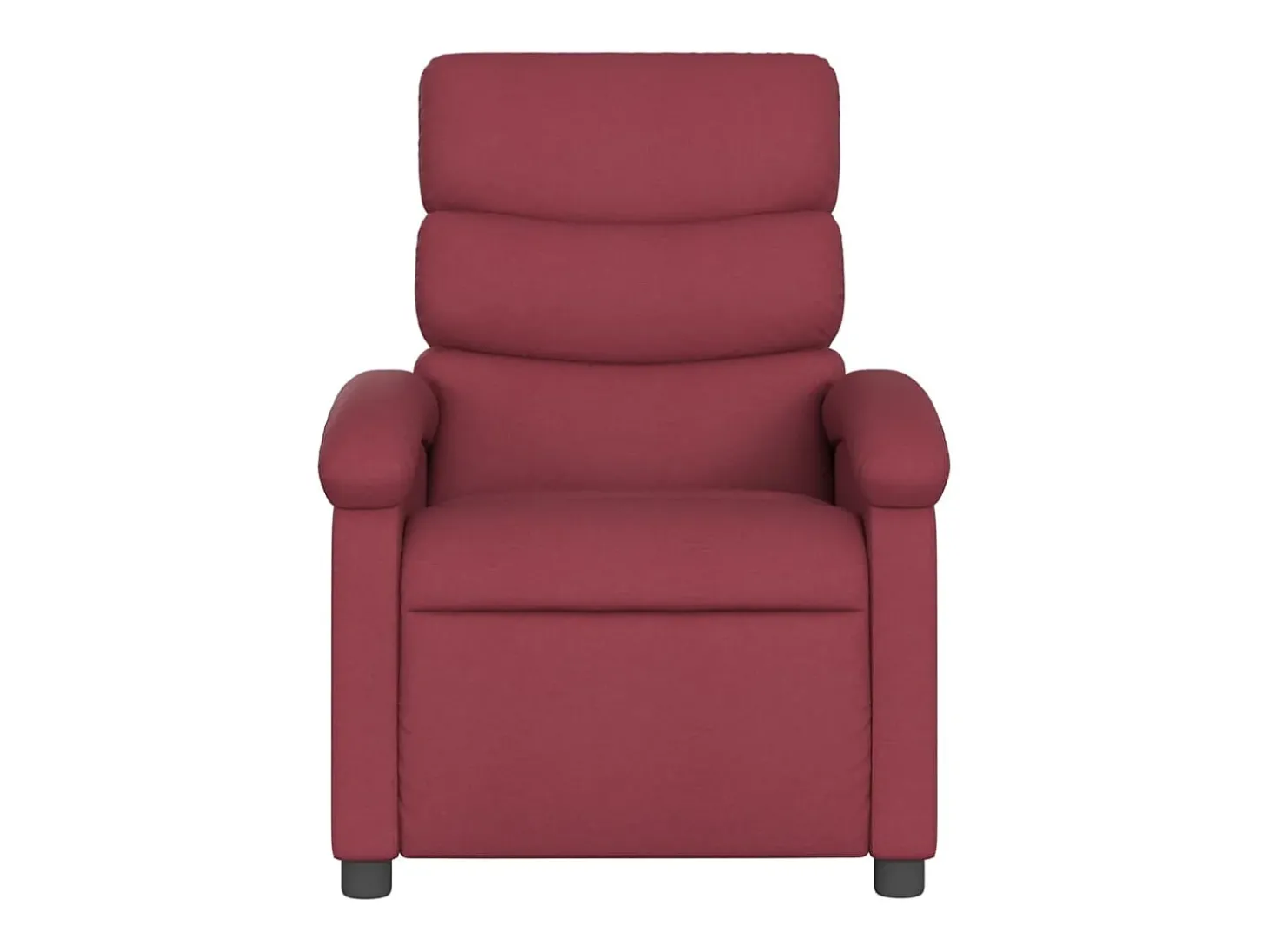 Poltrona reclinável tecido vermelho tinto PT397016