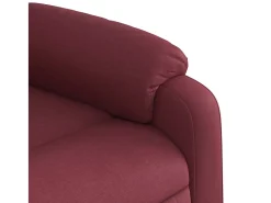 Poltrona reclinável tecido vermelho tinto