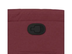 Poltrona reclinável tecido vermelho tinto